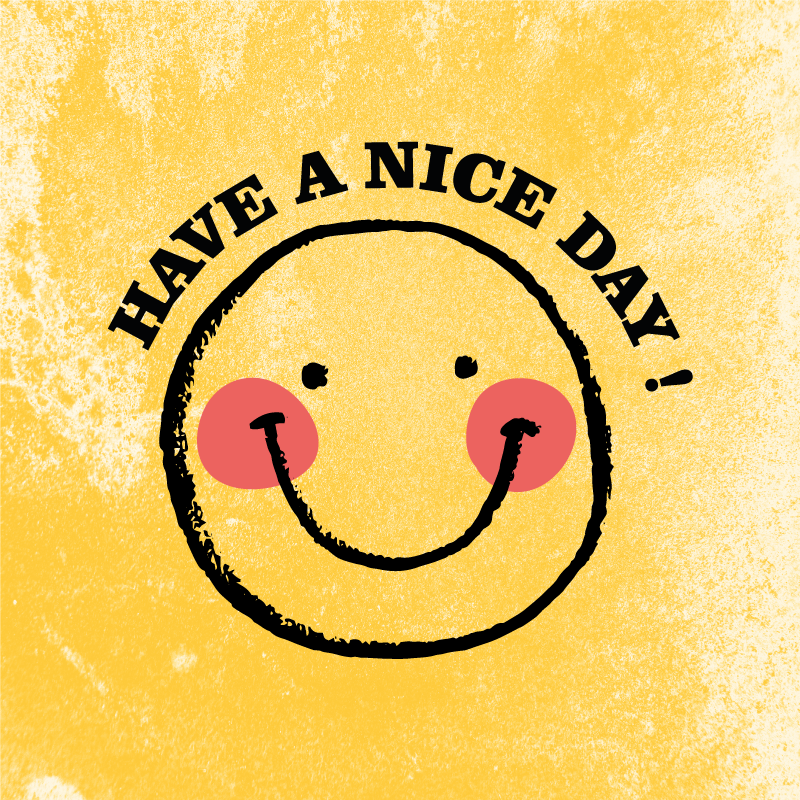 Poster habitación juvenil diseño cara sonriente feliz - TenVinilo