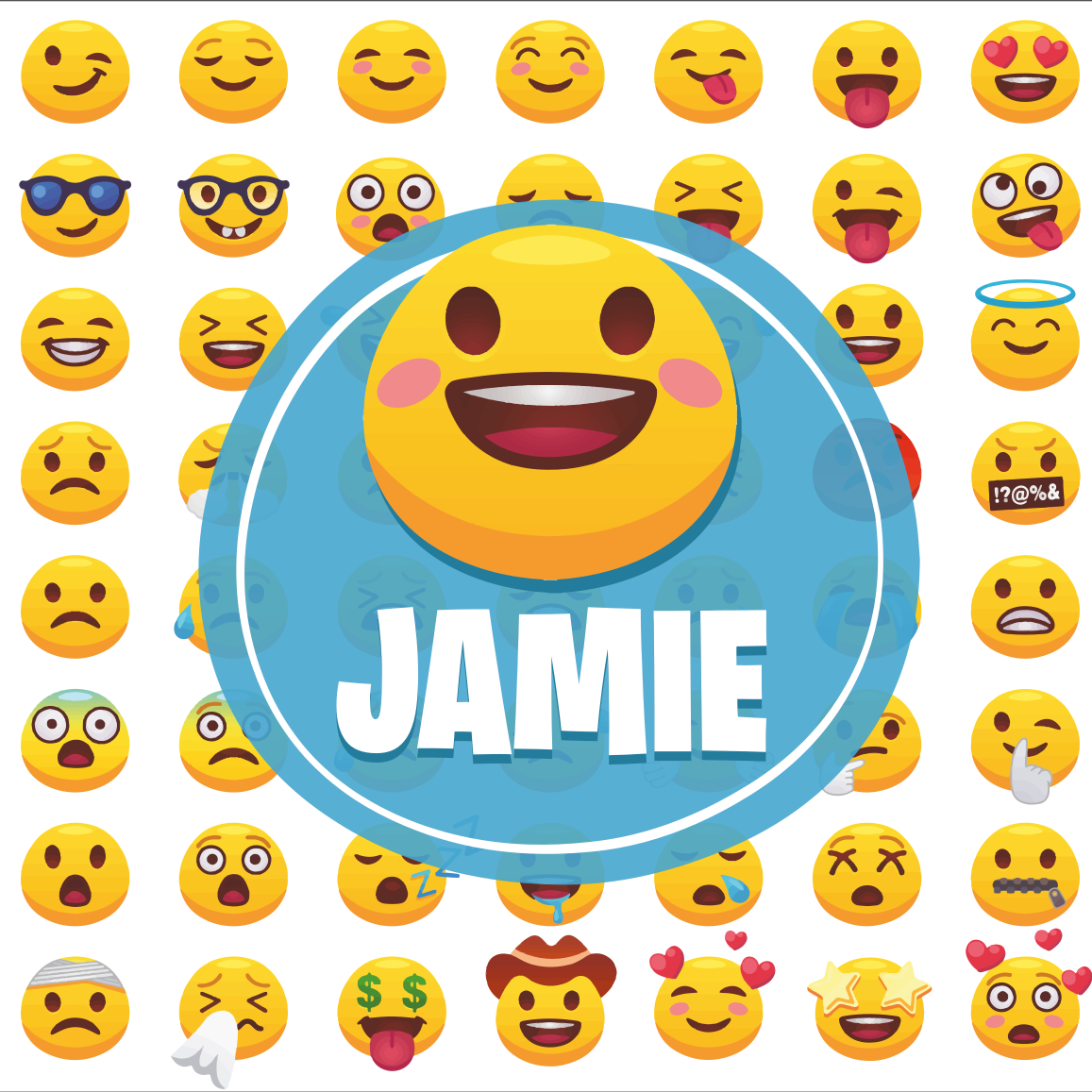 Poster habitación juvenil colección de emojis - TenVinilo