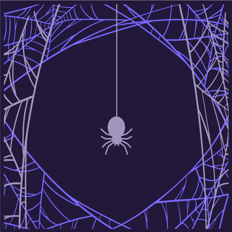 Poster habitación juvenil telaraña en enfoque - TenVinilo