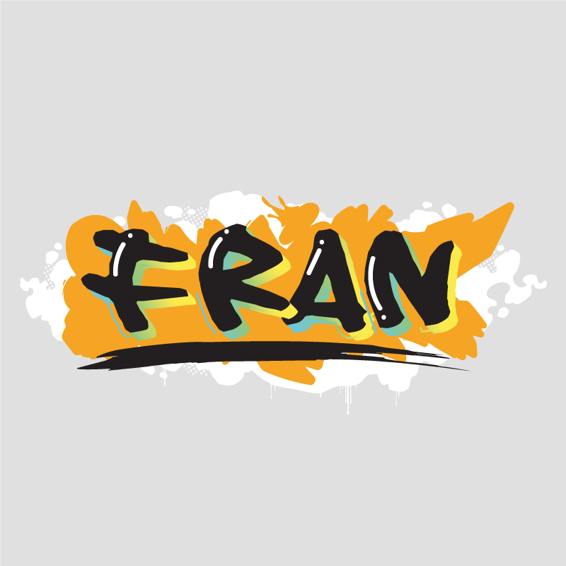 Poster personalizable estilo de letras gruesas - TenVinilo