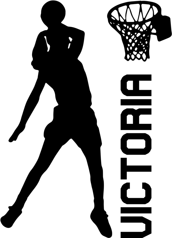 Poster baloncesto jugadora haciendo mate ana - TenVinilo