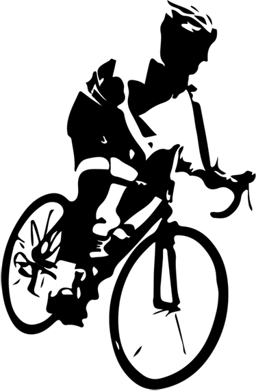 Poster ciclismo vinilo ciclista bicicleta de montaña - TenVinilo