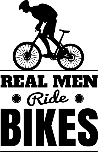 Poster ciclismo hombres de verdad montan en bicicleta - TenVinilo