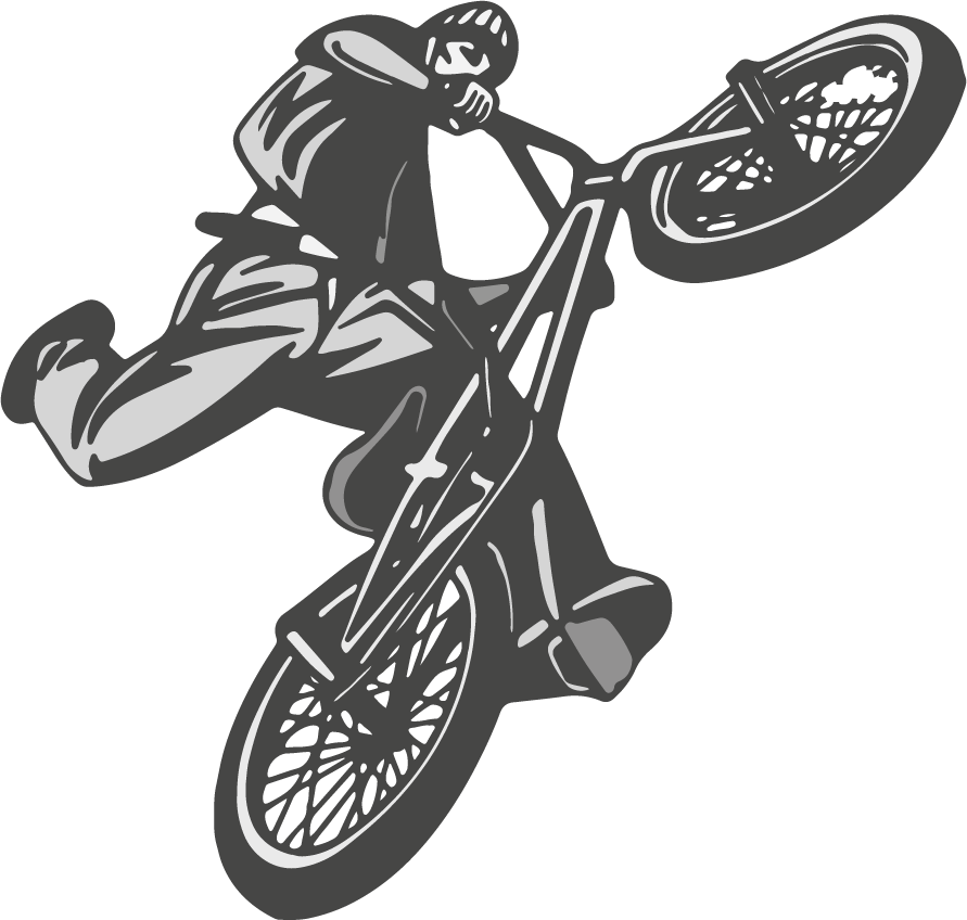 Poster ciclismo vinilo para habitación juvenil bmx - TenVinilo