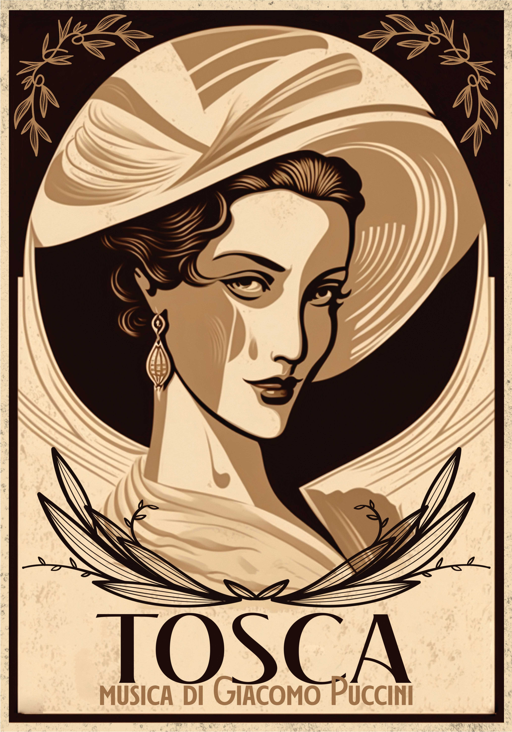 Poster musicales tosca ópera música poster - TenVinilo