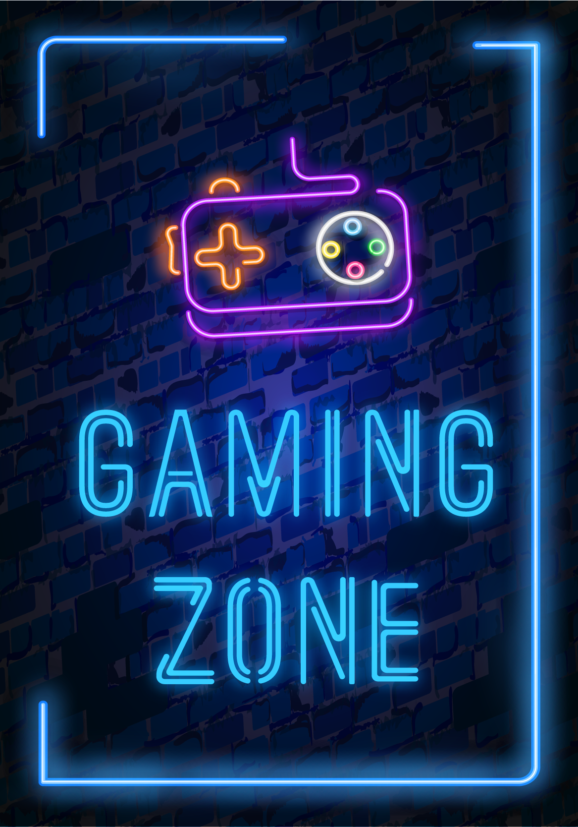 Poster videojuego zona de juego - TenVinilo