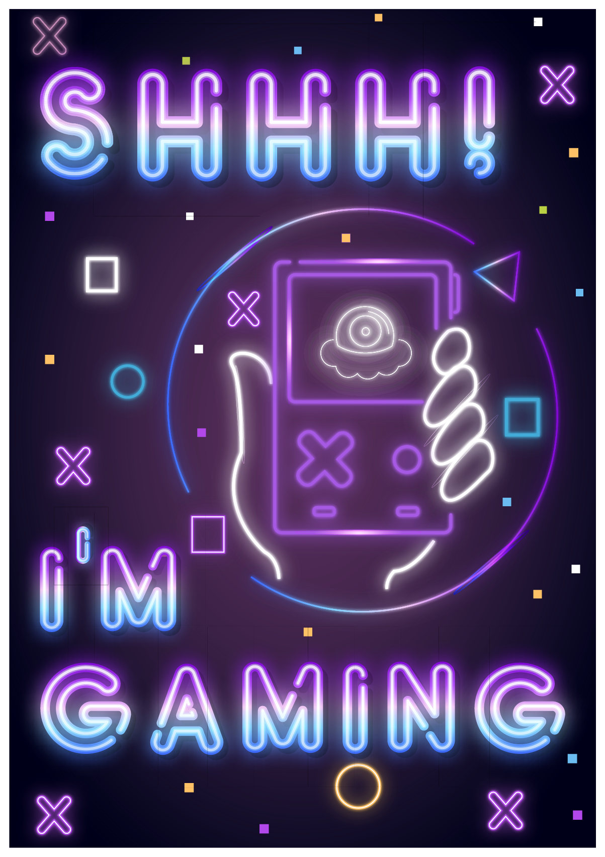 Poster videojuego estoy jugando - TenVinilo