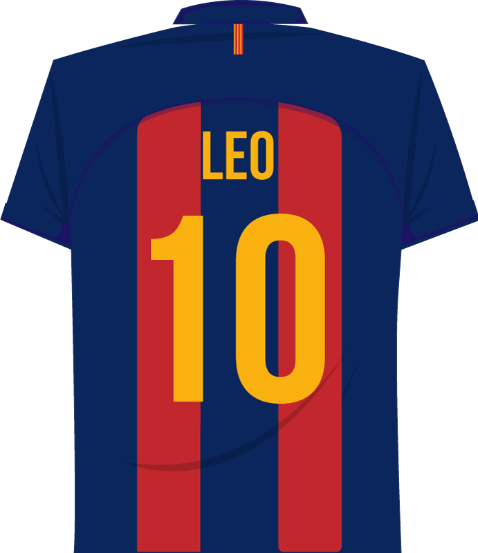 Poster fútbol vinilo de messi - TenVinilo