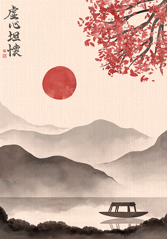 Poster zen estilo japonés escandinavo - TenVinilo