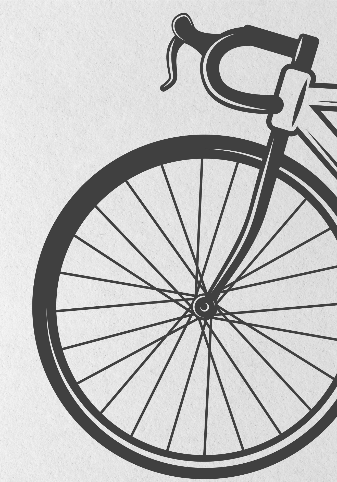 Poster cicilismo bicicleta minimalista - TenVinilo