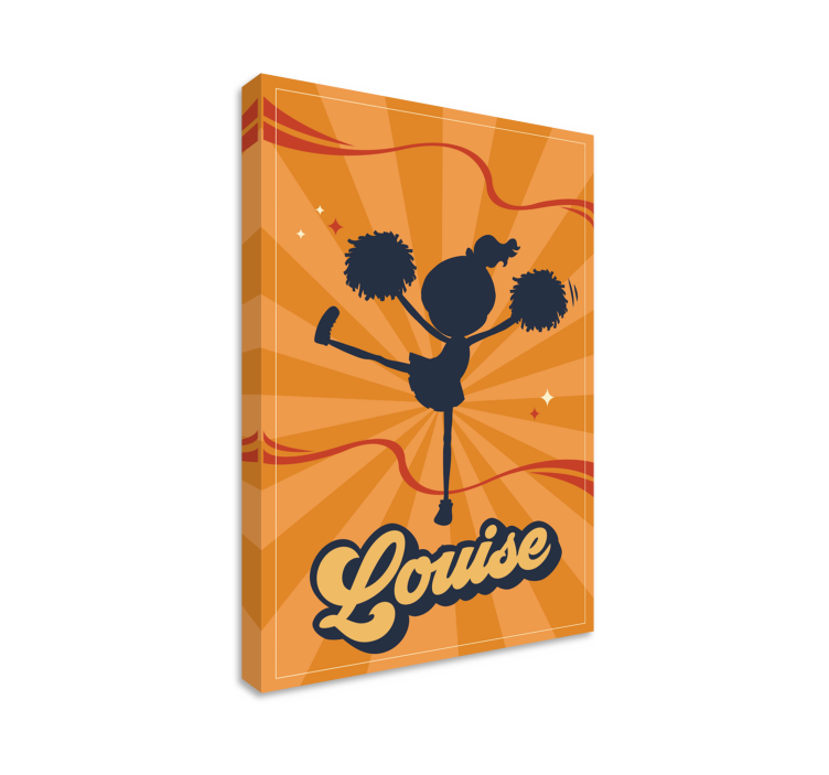 Cuadro con nombre de animadora - TenVinilo