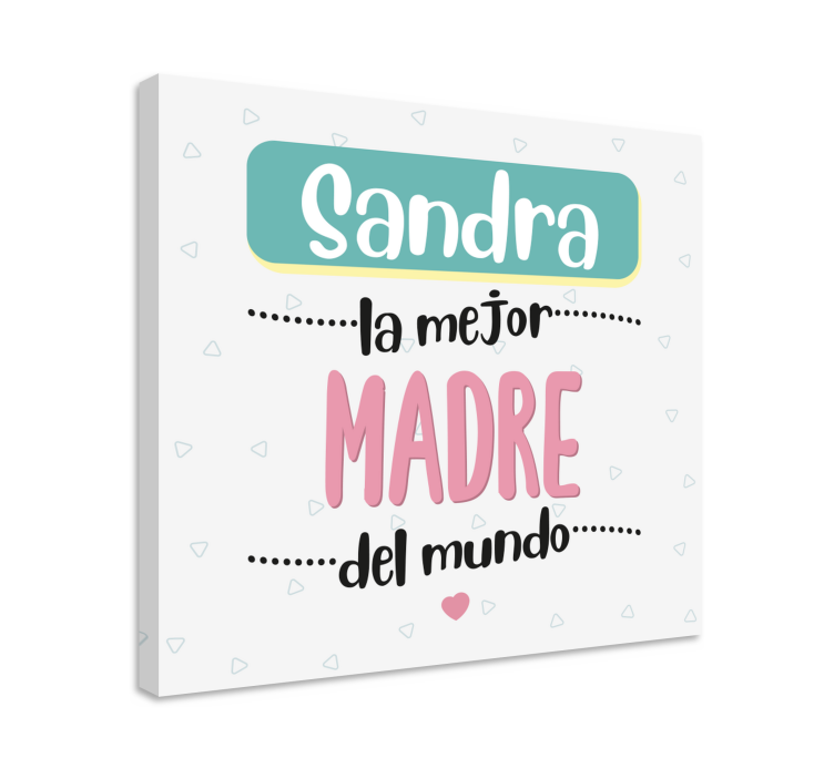 Cuadro para el día de la madre Nombre personalizado para mamá - TenVinilo