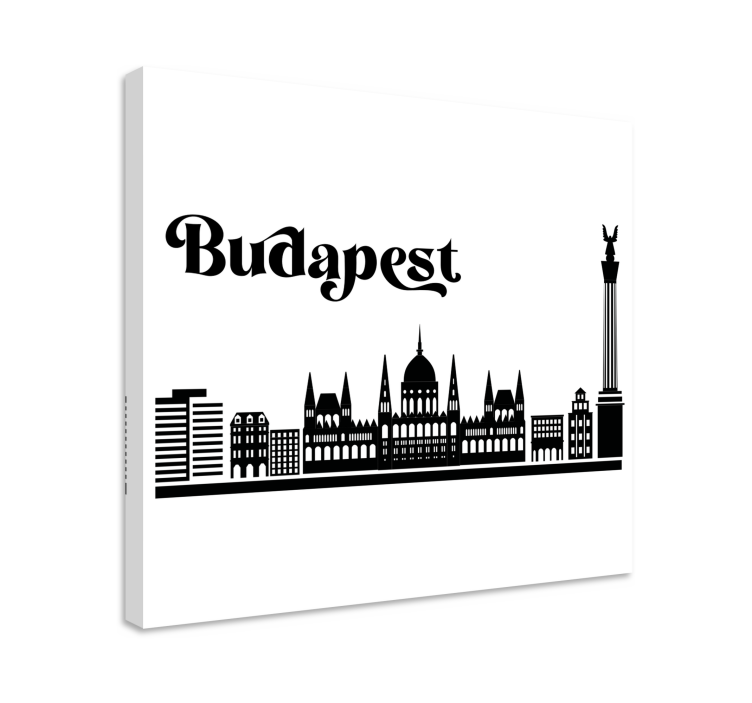 Cuadro ciudades budapest silueta - TenVinilo