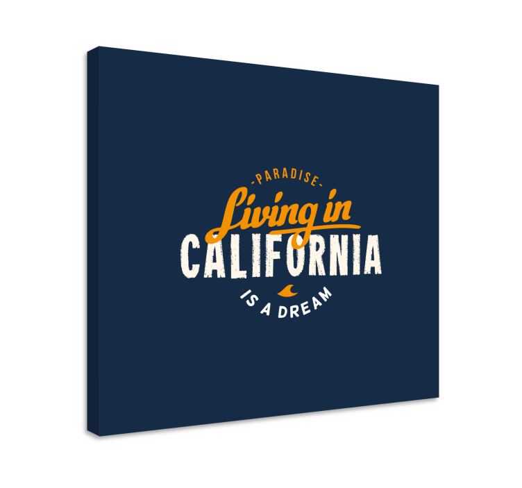 Cuadro para salón Viviendo en el diseño de california - TenVinilo
