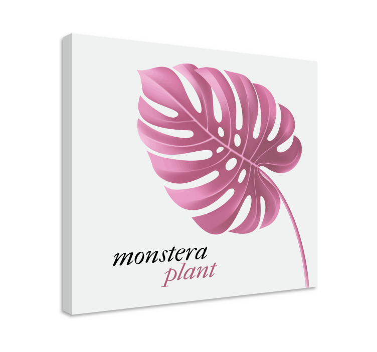 Cuadro de flores monstera - TenVinilo