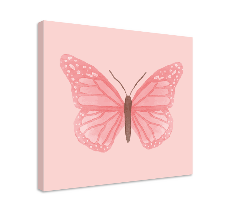 Cuadro mariposas Mariposas de azulejo rosa - TenVinilo
