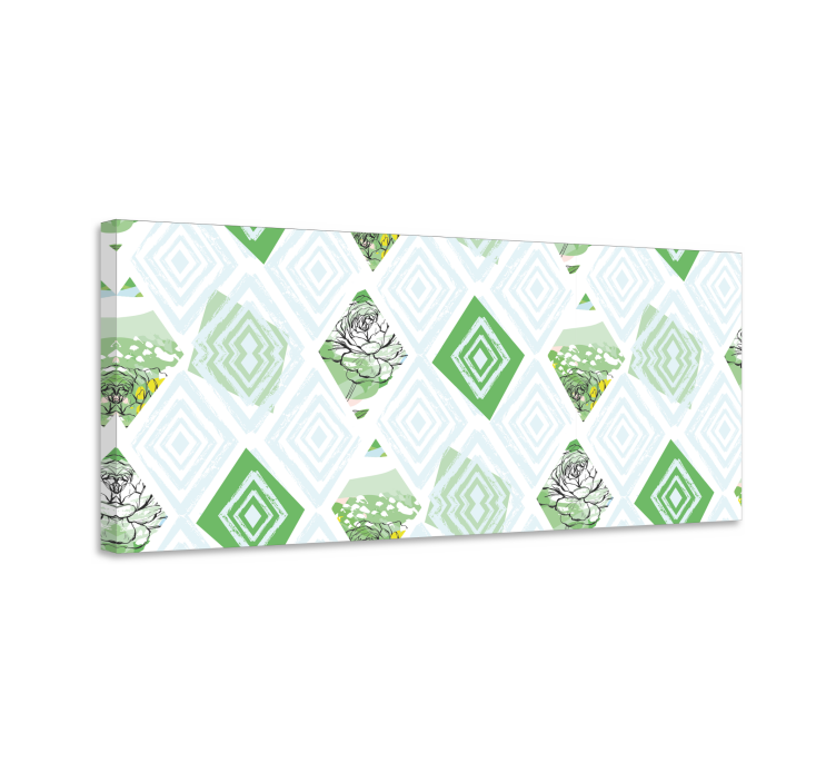 Cuadro plantas Flores abstractas de primavera - TenVinilo