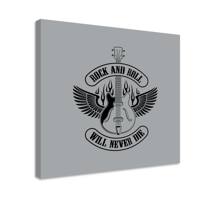 Cuadro musical guitarra con alas - TenVinilo