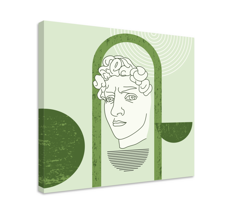 Cuadro artístico figura humana estilizada - TenVinilo