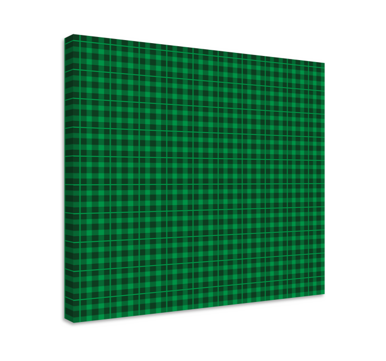 Cuadro para bar Patrón de cuadros verdes - TenVinilo