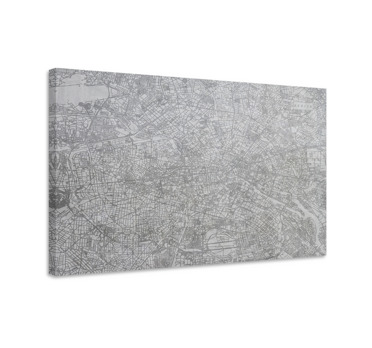 Cuadro ciudades Mapa de la ciudad de berlín - TenVinilo