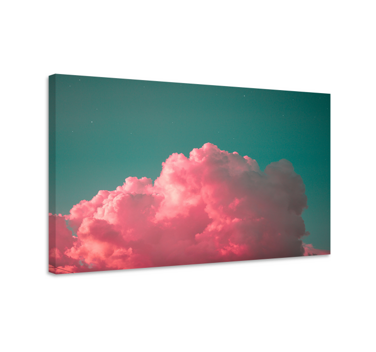 Cuadro paisajes Nubes rosadas y colores estéticos del lago - TenVinilo
