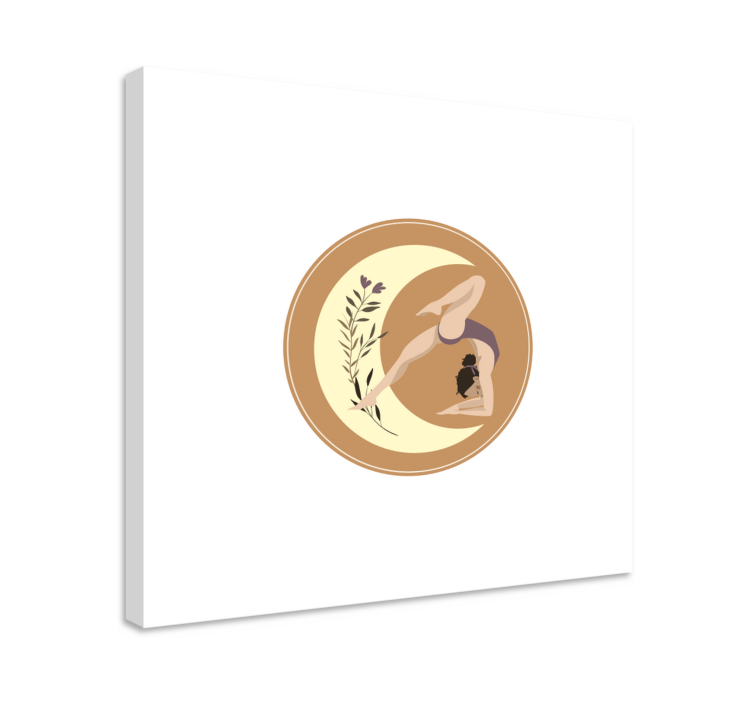 Cuadro infantil pose de yoga serenidad - TenVinilo