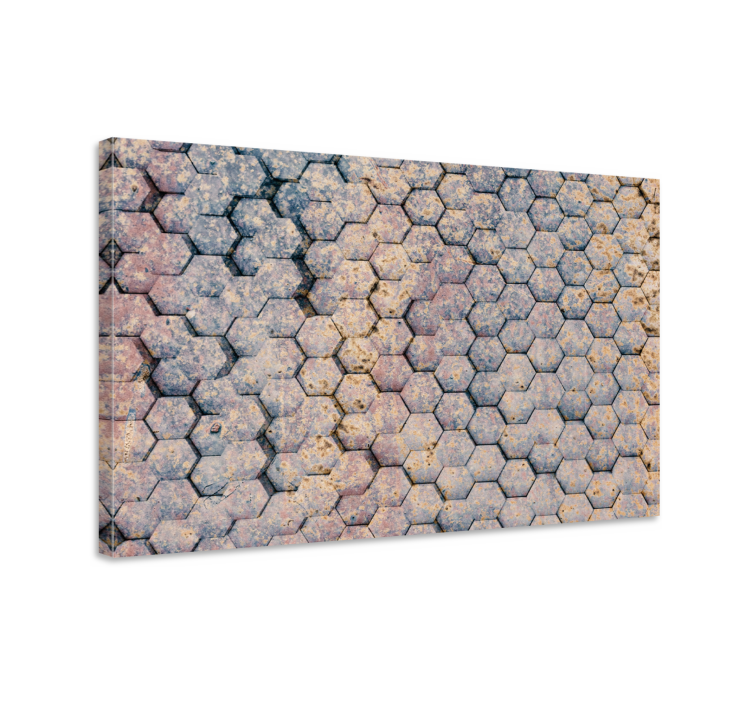 Cuadro figuras geométricas diseño hexagonal - TenVinilo