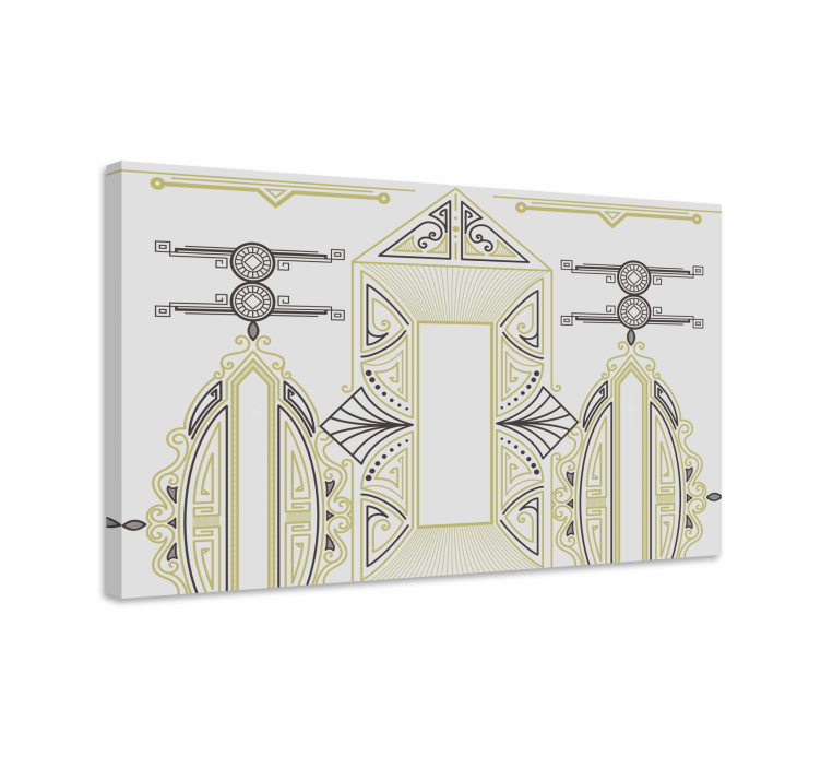 Cuadro moderno disposición de formas geométricas - TenVinilo