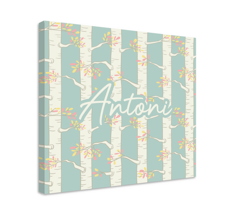 Cuadro de flores flores de abedul - TenVinilo