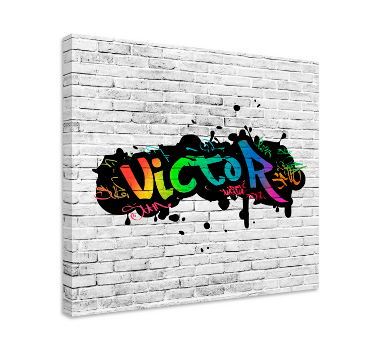 Cuadro para dormitorio nombre personalizadoNombre personalizado - TenVinilo