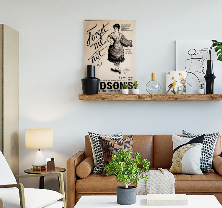 Cuadro vintage Cartel publicitario de la vendimia - TenVinilo