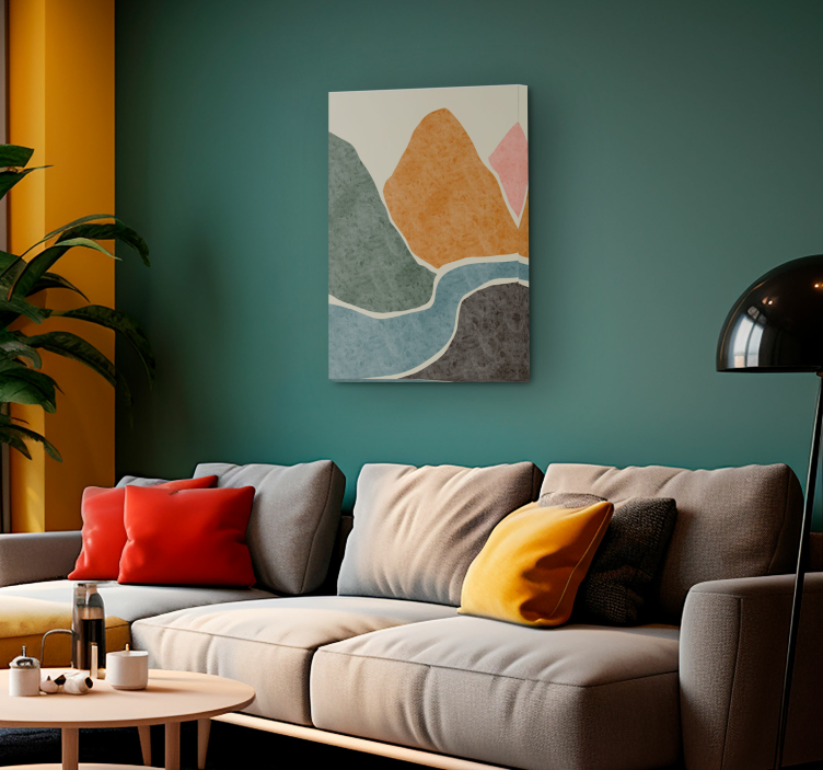 Cuadro para salón paisaje artístico - TenVinilo