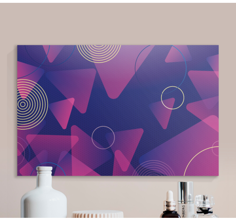 Cuadro en arte Gradientes geométricos modernos - TenVinilo