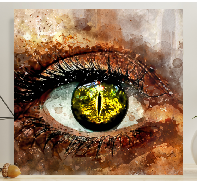 Cuadro en arte Salpicadura de ojos - TenVinilo