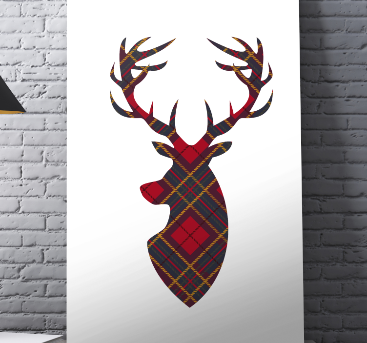 Cuadro ciervos Ciervo de tartán - TenVinilo