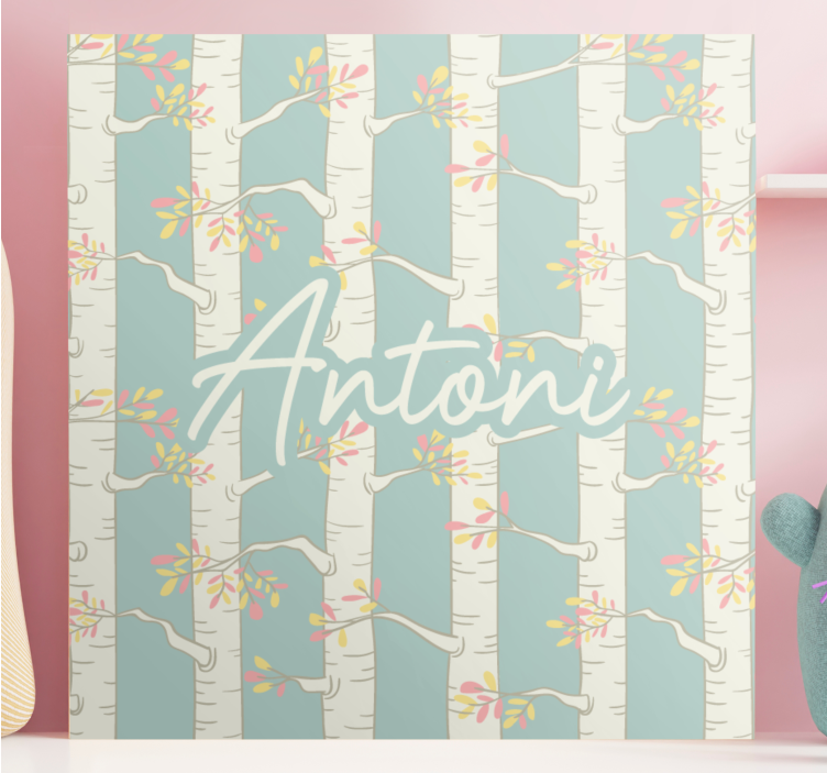 Cuadro de flores flores de abedul - TenVinilo