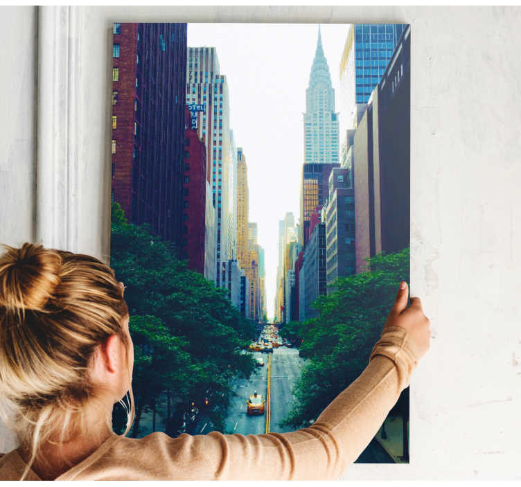 Cuadro paisajes Bonita ciudad moderna - TenVinilo