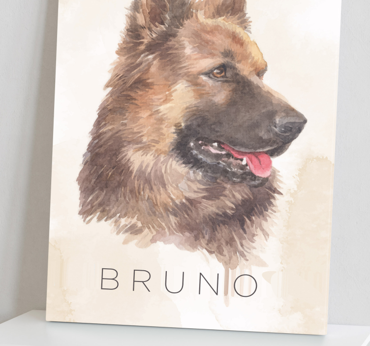 Cuadro perro Pastor alemán - TenVinilo