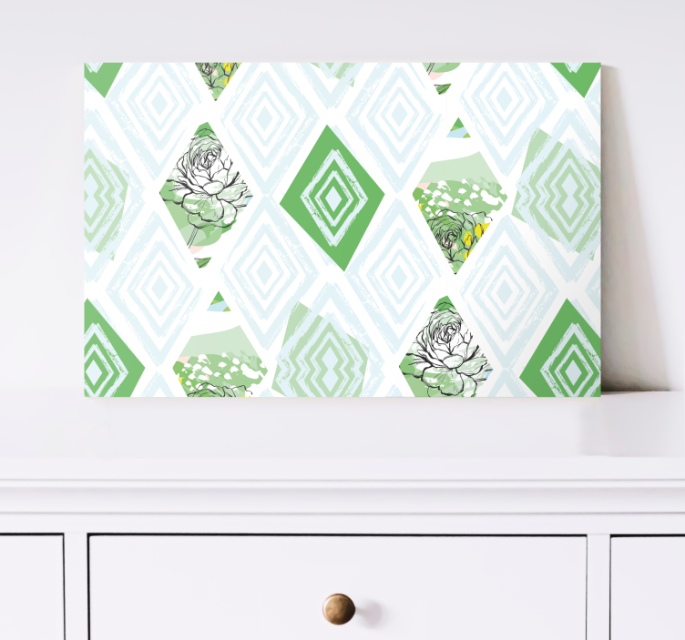 Cuadro plantas Flores abstractas de primavera - TenVinilo