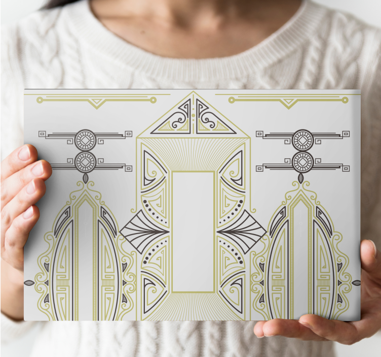 Cuadro moderno disposición de formas geométricas - TenVinilo