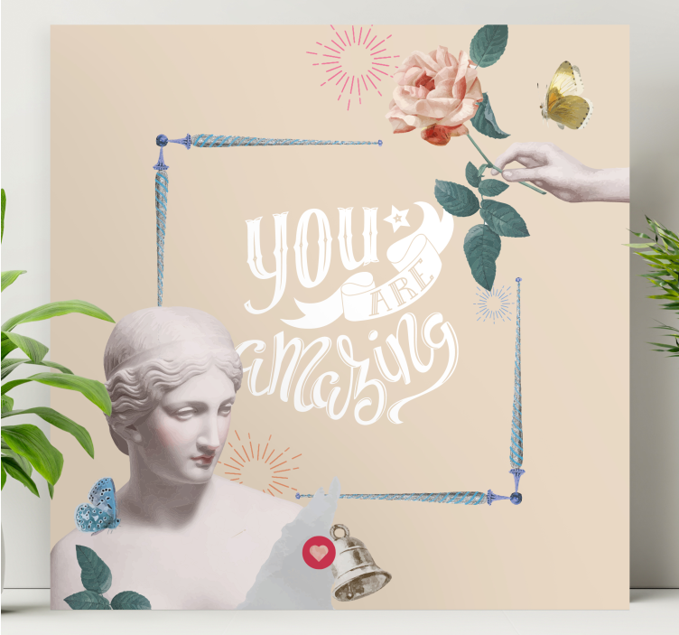 Cuadro frase eres increíble - TenVinilo