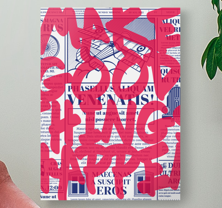 Cuadro frase haz buenas cosas - TenVinilo