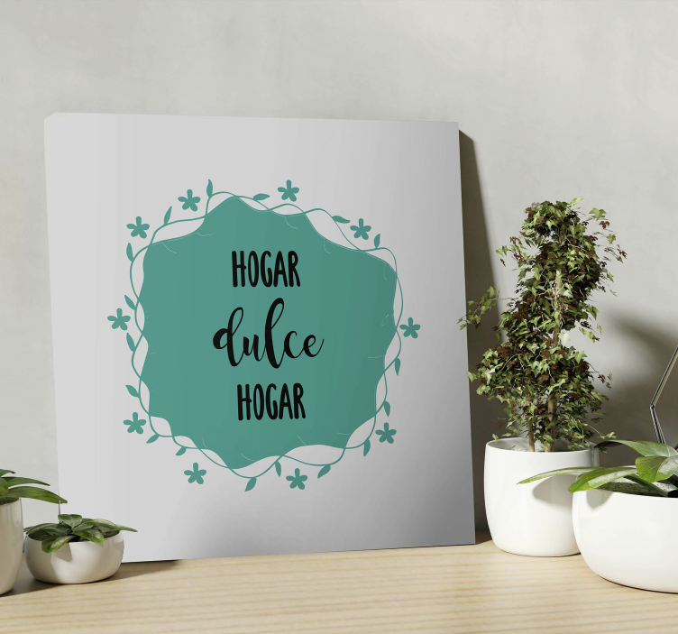 Cuadro para recibidor hogar dulce hogar - TenVinilo