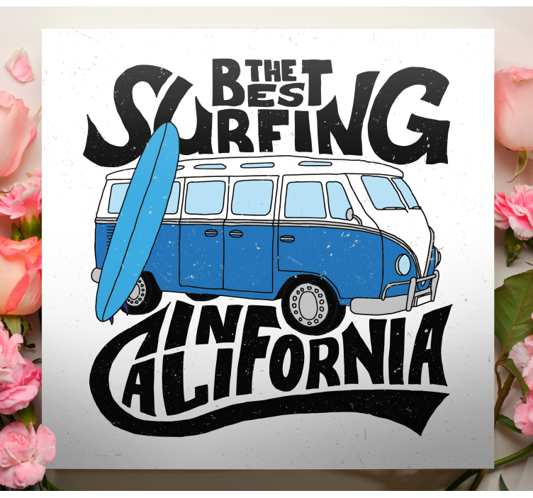 Cuadro para salón Mejor surfista de california - TenVinilo