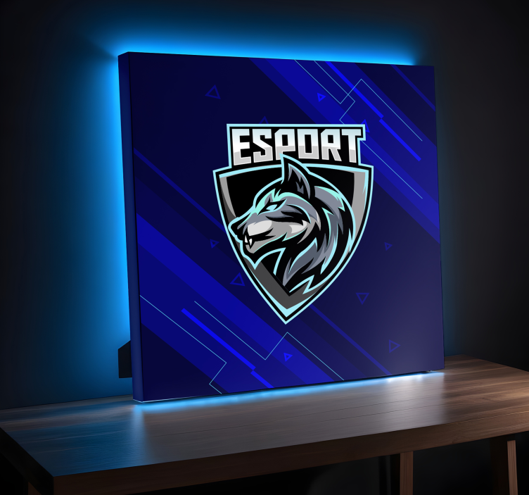 Cuadro decorativo videojuego tu logotipo e-sport - TenVinilo