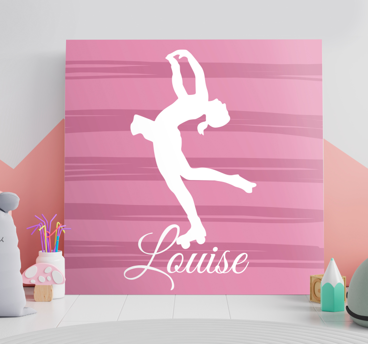 Cuadros con patinadora artística personalizable - TenVinilo