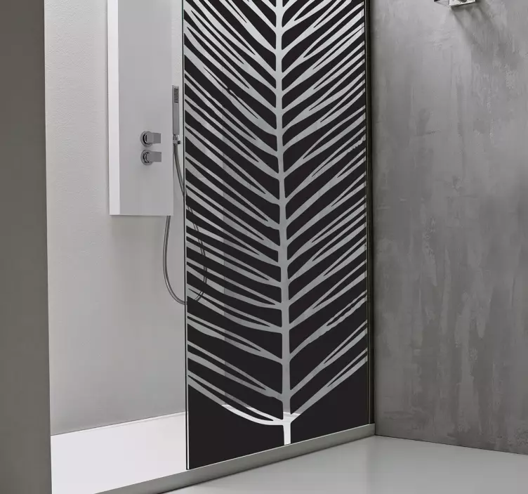 Vinilo para cristal ventana hoja tropical - TenVinilo