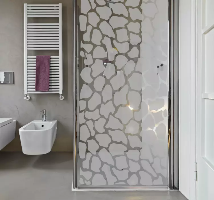 Vinilo decorativo mampara jirafa - TenVinilo