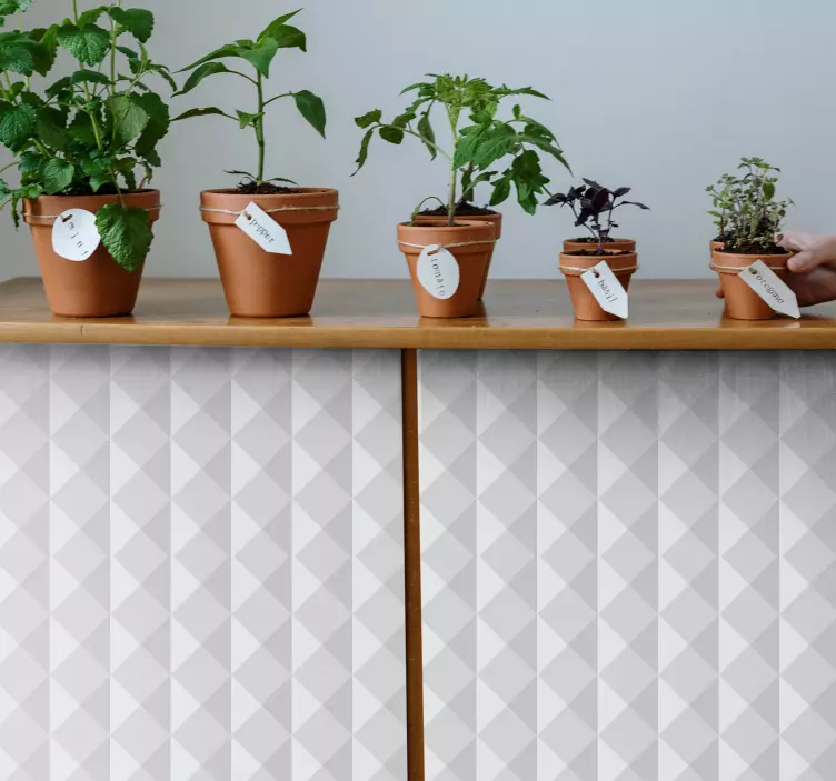 Vinilo para muebles cuadrados efecto 3d - TenVinilo